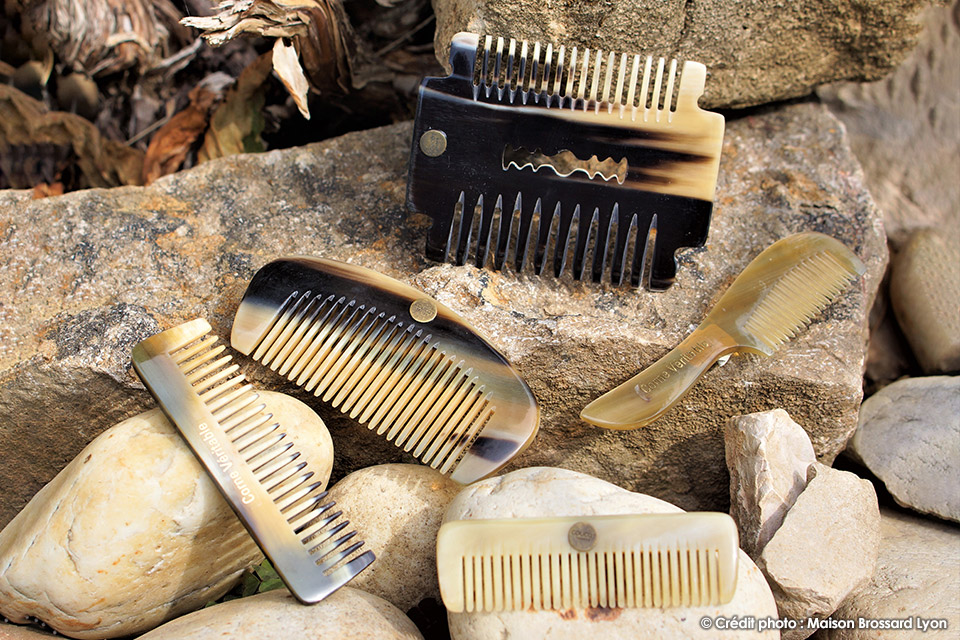 Peigne Corne véritable France Barbe et moustache